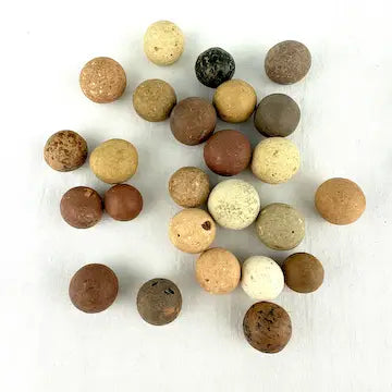 39 Victorian Era Clay Marbles