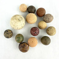 39 Victorian Era Clay Marbles