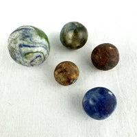 10 Antique Bennington Marbles Lined Crockery and Fancy