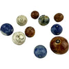 10 Antique Marbles Bennington and China Bullseye