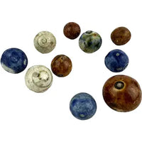 10 Antique Marbles Bennington and China Bullseye
