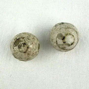 10 Antique Marbles Bennington and China Bullseye