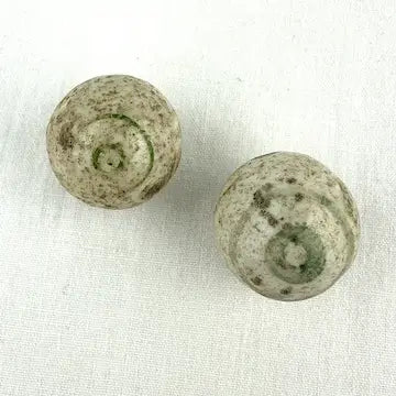 10 Antique Marbles Bennington and China Bullseye