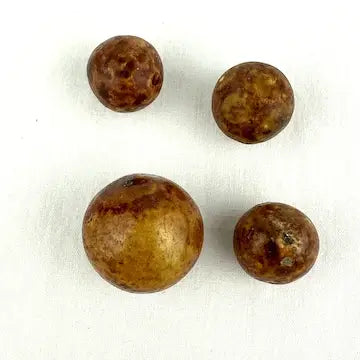 10 Antique Marbles Bennington and China Bullseye