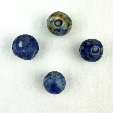 10 Antique Marbles Bennington and China Bullseye