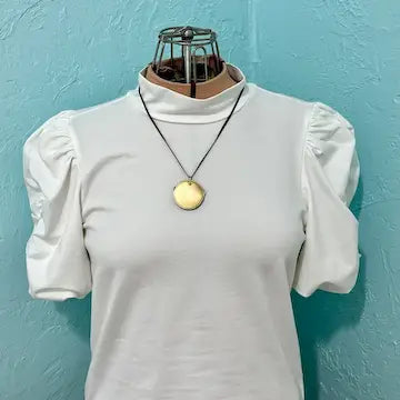 10K Gold Filled Round Blade and File Pendant