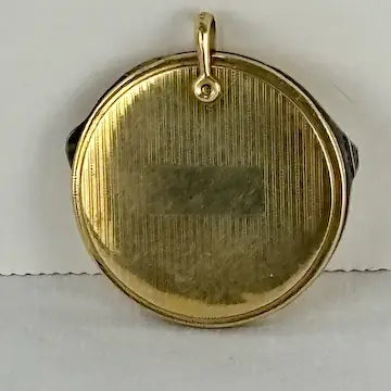 10K Gold Filled Round Blade and File Pendant