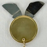 10K Gold Filled Round Blade and File Pendant