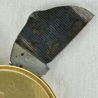 10K Gold Filled Round Blade and File Pendant