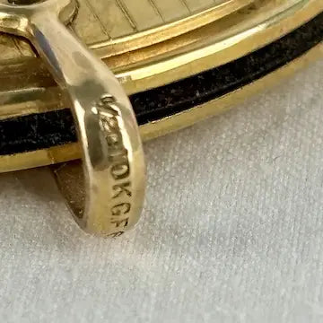 10K Gold Filled Round Blade and File Pendant
