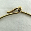 10k Gold Diamond and Created Ruby Heart Charm on a 14k Gold Wire Bracelet