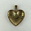 10k Gold Diamond Heart Charm Pendant
