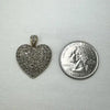 10k Gold Diamond Heart Charm Pendant
