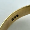 10k Gold Moonstone Signet Ring with Heron & Fleur de Lis Intaglio