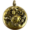 14k Gold Art Nouveau Repousse Locket