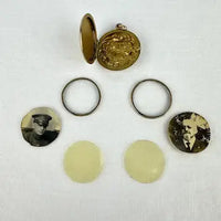 14k Gold Art Nouveau Repousse Locket