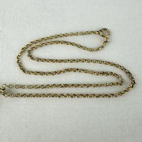 14k Gold Lapis and Diamond Pendant Necklace