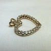 14k Gold Moissanite Heart Charm Pendant