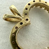 14k Gold Moissanite Heart Charm Pendant