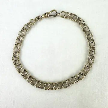 14k Yellow Gold Link Bracelet with Gold Filled Clasp