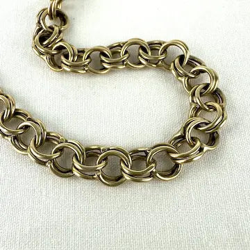 14k Yellow Gold Link Bracelet with Gold Filled Clasp