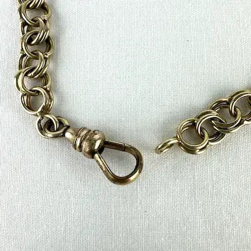 14k Yellow Gold Link Bracelet with Gold Filled Clasp