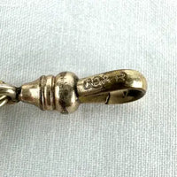 14k Yellow Gold Link Bracelet with Gold Filled Clasp