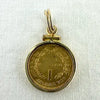 1851 Solid Gold Dollar Coin Charm or Pendant