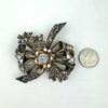 1940’s Hobe Sterling and 14K Gold Overlay Brooch