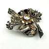 1940’s Hobe Sterling and 14K Gold Overlay Brooch