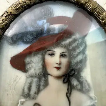 19th Century Portrait Miniature of Marie Antoinette