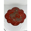 20th c Chinese Red Lacquer Box with Foo Dog Motif