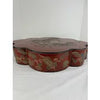 20th c Chinese Red Lacquer Box with Foo Dog Motif