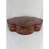 20th c Chinese Red Lacquer Box with Foo Dog Motif