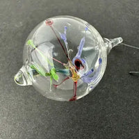 3 Vintage Lampworked Glass Christmas Ornaments
