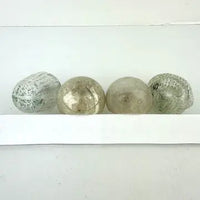4 Antique Clear Feather Tree Ornaments