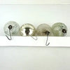 4 Antique Clear Feather Tree Ornaments