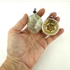 4 Antique Clear Feather Tree Ornaments