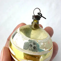 4 Vintage Glass Ornaments with Long Blown Pontils