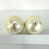 4 Vintage Glass Ornaments with Long Blown Pontils