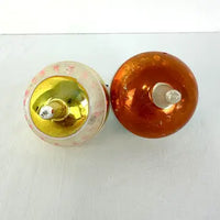 4 Vintage Glass Ornaments with Long Blown Pontils