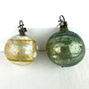 5 Antique Striped Feather Tree Ornaments