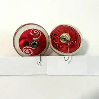 5 Vintage Blown Glass Ornaments with West German Santa