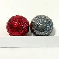 5 Vintage Blown Glass USA Ornaments