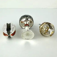 5 Vintage Textured and Figural Ornaments