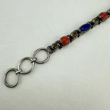 Acleoni Lapis, Citrine and Coral Bracelet