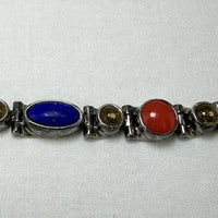Acleoni Lapis, Citrine and Coral Bracelet