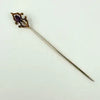 Amethyst Stick Pin with 14k Gold Top and Gold Filled Pin
