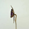 Amethyst Stick Pin with 14k Gold Top and Gold Filled Pin