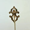 Amethyst Stick Pin with 14k Gold Top and Gold Filled Pin